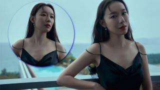 英澤,御姐,慵懶,寫真,簡約,長裙 英澤最新寫真大片曝光 黑色簡約長裙演繹慵懶御姐風