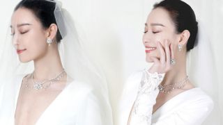 大秀香,倪妮,絕美,有致,鎖骨,婚紗 絕美！倪妮婚紗造型身材凹凸有致 胸前深V大秀香肩鎖骨