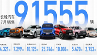 9.16,熱銷,五大,萬輛,長城,品牌 五大品牌持續(xù)熱銷 長城汽車7月銷售9.16萬輛