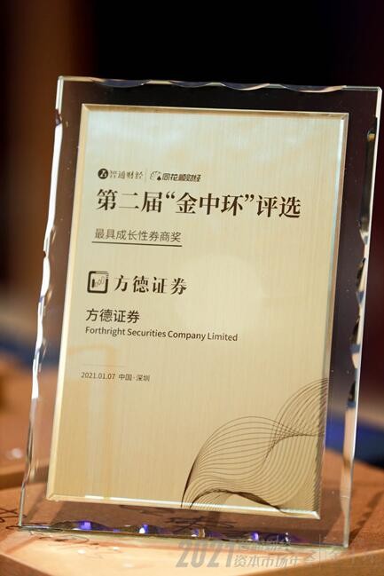 方德 成立三年，方德港美股何以拿下2021智通財經最具成長性券商獎