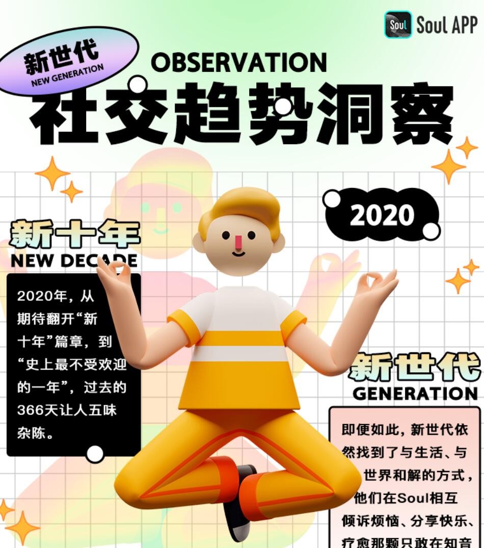 Soul App 新世代社交 從尋找“同伴”到尋找“陪伴”——Soul App發(fā)布2020年新世代社交趨勢洞察 