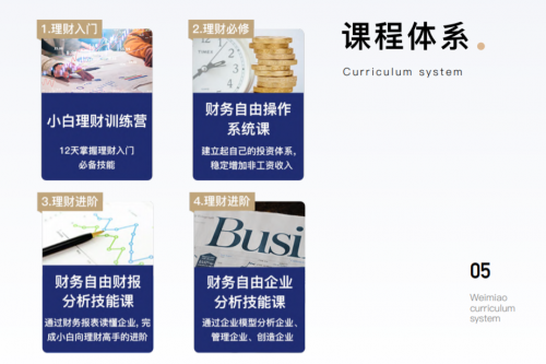 微淼商學院 課程體系 財商 發揮“領頭雁”作用 微淼商學院以過硬的課程體系勇往直前