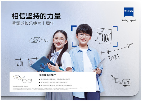 蔡司 2021全國愛眼日，相信堅持的力量 -- 記蔡司成長樂鏡片上市十周年