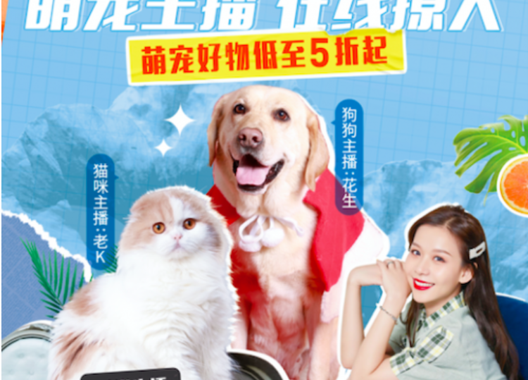 蘑菇街 直播電商首場(chǎng)“寵物直播”，蘑菇街再創(chuàng)直播新玩法