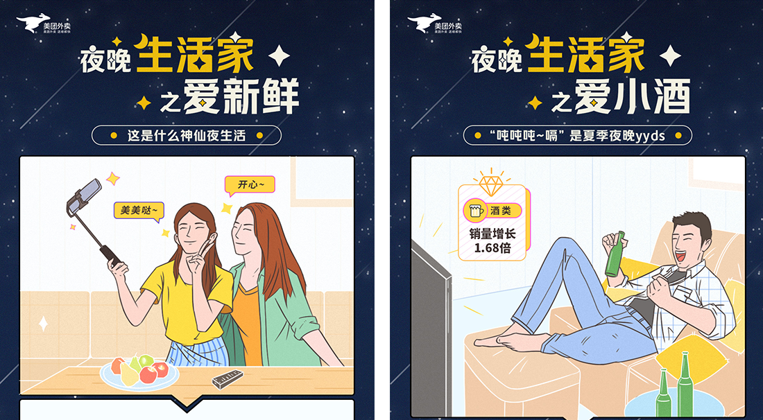 美團(tuán)閃購(gòu) 南方城市夜間外賣更活躍、95后在夜里都是“生活家”……看看年輕人夜里都在美團(tuán)閃購(gòu)買了啥？